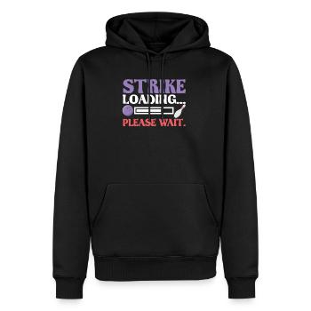 Strike Loading Club Bowler Bowling Joueur - Sweat à capuche Premium bio Homme - noir - Devant - Nico (187cm)