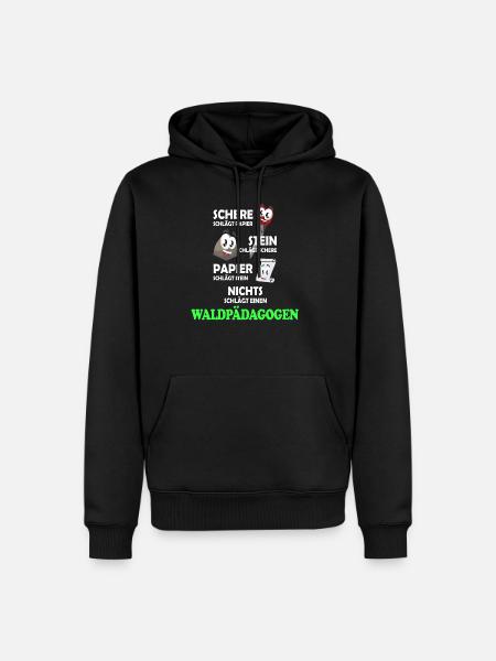 Waldpädagogik Erlebnispädagoge - Männer Premium Bio Hoodie - Schwarz