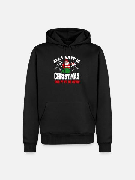 Cadeau de Noël laid anti sarcasme de Noël - Herre Premium økologisk hoodie - sort