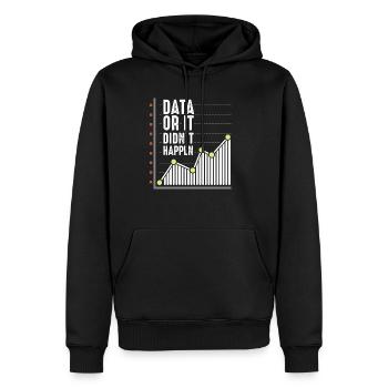 Daten Nerd Analytiker Statistiker Wissenschaftleri - Männer Premium Bio Hoodie - Schwarz - Vorne - Nico (187cm)