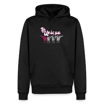 Lustige Zooarbeiterin Safari Zebra Zoo Tier Kostüm - Männer Premium Bio Hoodie - Schwarz - Vorne - Nico (187cm)