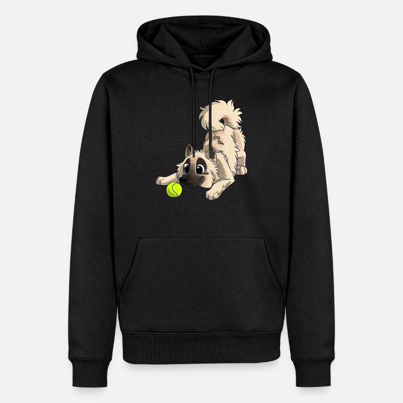Le plus mignon Eurasier - Sweat à capuche Premium bio Homme - noir