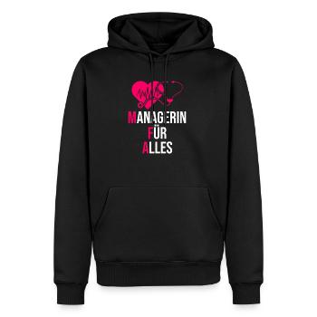 MFA Managerin für alles Medizinerin - Männer Premium Bio Hoodie - Schwarz - Vorne - Nico (187cm)