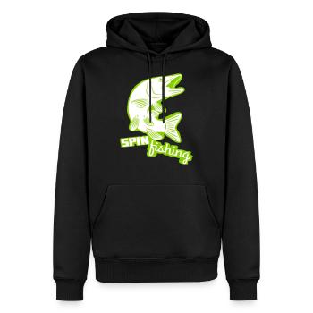 Spin fishing Pike - Männer Premium Bio Hoodie - Schwarz - Vorne - Nico (187cm)