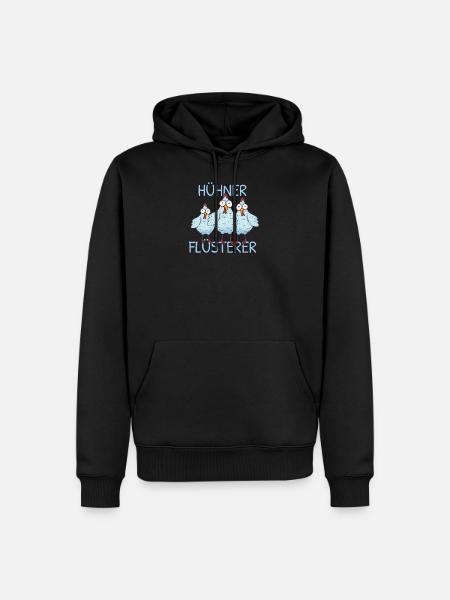 Hühnerflüsterer - Männer Premium Bio Hoodie - Schwarz