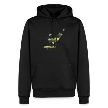 Turnen Mann Tarnung Sportler Sport Gymnastik - Männer Premium Bio Hoodie - Schwarz - Vorne - Nico (187cm)