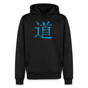 Signe chinois Dao - Sweat à capuche Premium bio Homme - noir - Devant - Nico (187cm)