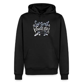 Surgical Gangsta für OP Schwestern und Ärzte - Männer Premium Bio Hoodie - Schwarz - Vorne - Nico (187cm)