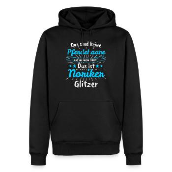 Noriker Pferd Pferde Pferdesprüche Lustig Geschenk - Männer Premium Bio Hoodie - Schwarz - Vorne - Nico (187cm)