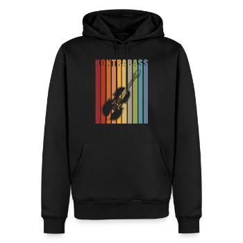 Kontrabass Orchester Big Band Musik Geschenk - Männer Premium Bio Hoodie - Schwarz - Vorne - Nico (187cm)
