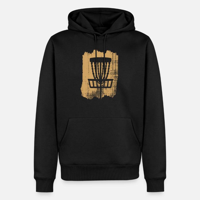 Discgolf - Männer Premium Bio Hoodie - Schwarz