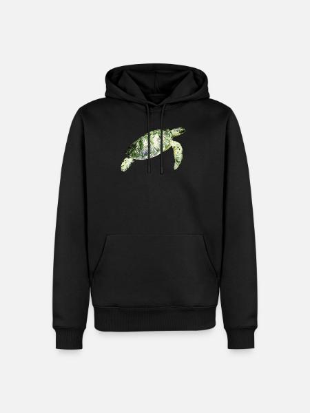 Sea turtle - Men’s Premium Organic Hoodie - black