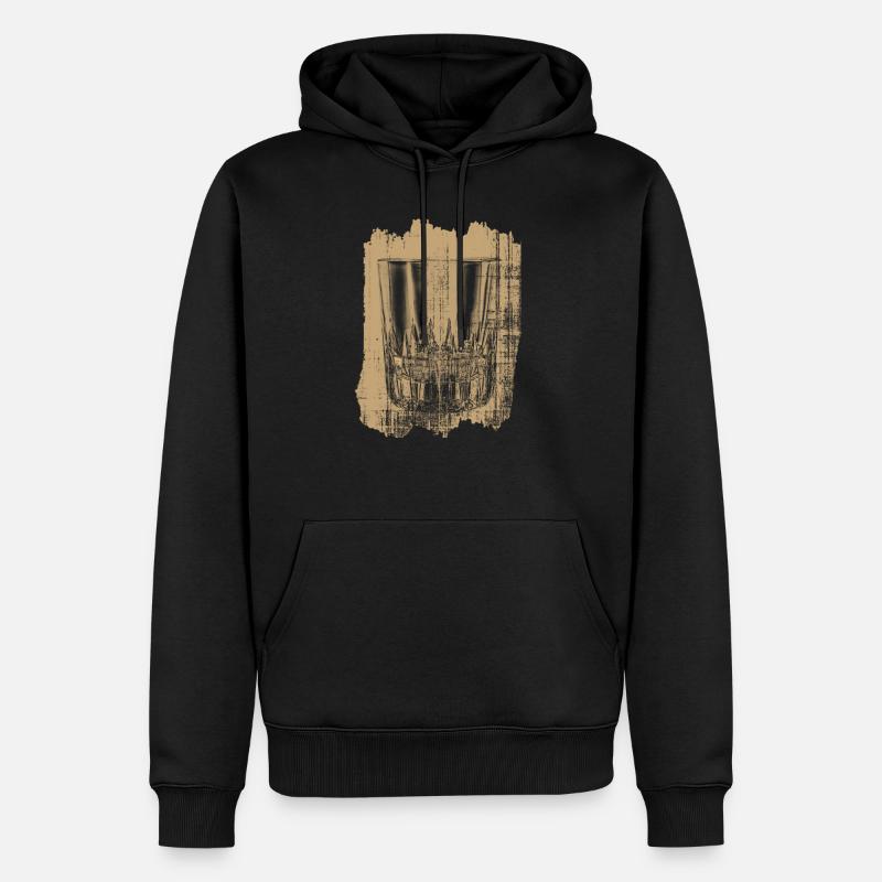 Whiskey - Männer Premium Bio Hoodie - Schwarz