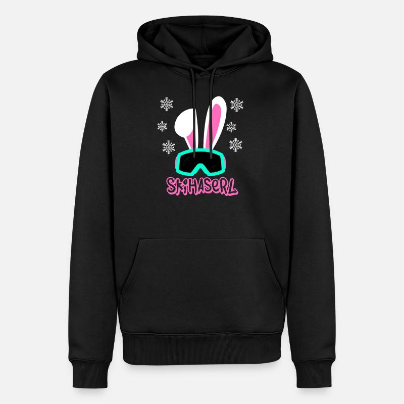Skihaserl - Männer Premium Bio Hoodie - Schwarz