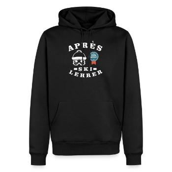 Apres Ski Lehrer - Männer Premium Bio Hoodie - Schwarz - Vorne - Nico (187cm)