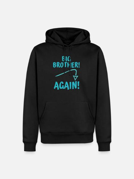 big brother again - Men’s Premium Organic Hoodie - black
