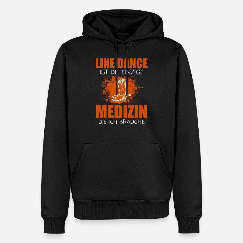 Line Dance Linedance Western Geschenk - Männer Premium Bio Hoodie - Schwarz