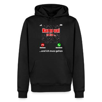 Karneval Ruft An Handy Kostüm Damen Herren Kinder - Männer Premium Bio Hoodie - Schwarz - Vorne - Nico (187cm)