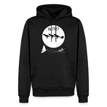 Christmas gift funny ladies men kids - Men’s Premium Organic Hoodie - black - Front - Nico (187cm)
