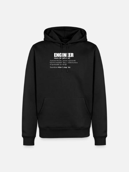 Engineer - Men’s Premium Organic Hoodie - black