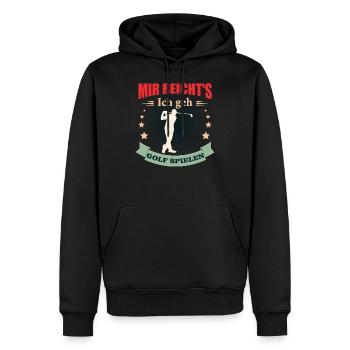 Golf Spruch Lustig Für Damen, Herren Und Kinder - Männer Premium Bio Hoodie - Schwarz - Vorne - Nico (187cm)