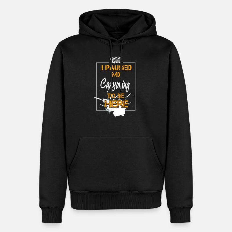 Canyoning - Männer Premium Bio Hoodie - Schwarz