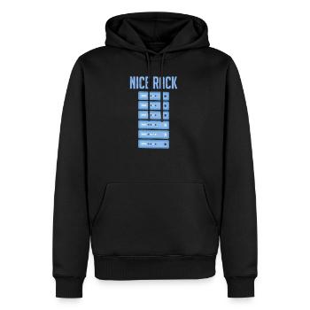 IT Netzwerk Administrator Informatik Server - Männer Premium Bio Hoodie - Schwarz - Vorne - Nico (187cm)