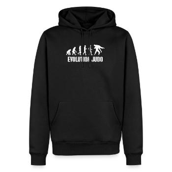 Judo Judoka Evolution Self Defense Vintage - Men’s Premium Organic Hoodie - black - Front - Nico (187cm)