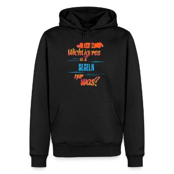 Segeln - Männer Premium Bio Hoodie - Schwarz - Vorne - Nico (187cm)