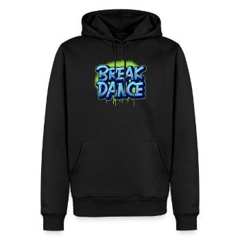 break dancing - Men’s Premium Organic Hoodie - black - Front - Nico (187cm)
