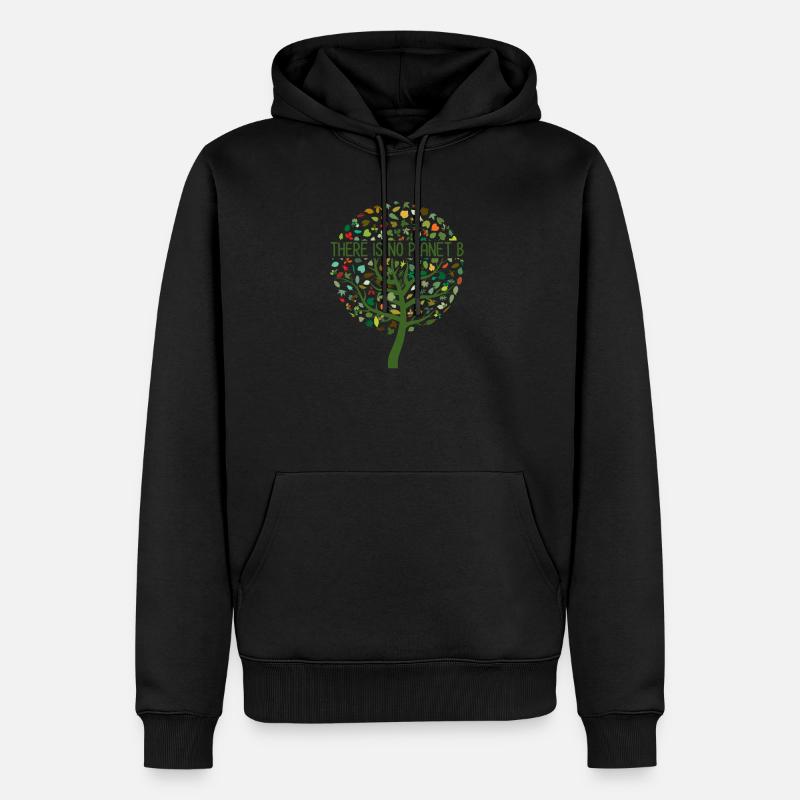 There is no Planet B - Männer Premium Bio Hoodie - Schwarz