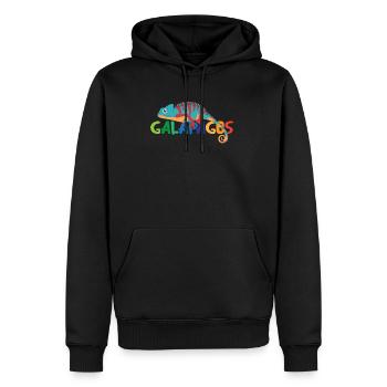 Galapagos Islands Ecuador Chameleon Exotic - Men’s Premium Organic Hoodie - black - Front - Nico (187cm)