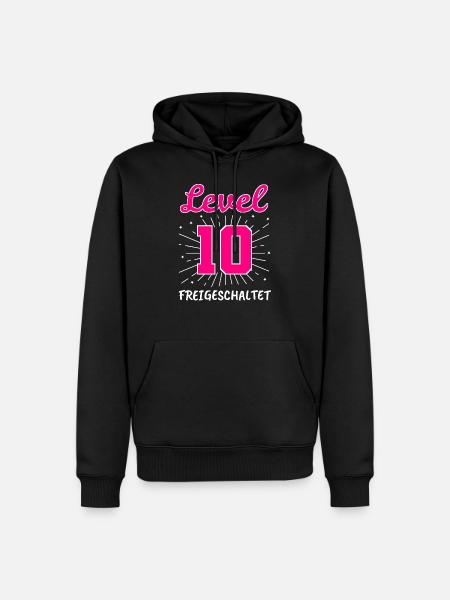 10. Geburtstag Mädchen 10 Jahre 2010 Geschenk - Männer Premium Bio Hoodie - Schwarz