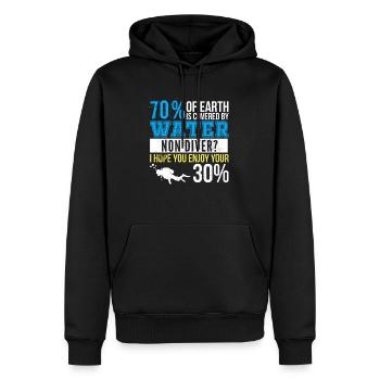 Taucher Lustige Geschenkidee Gerätetauchen - Männer Premium Bio Hoodie - Schwarz - Vorne - Nico (187cm)