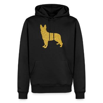 Propriétaire de chien berger allemand propriétaire propriétaire disant - Sweat à capuche Premium bio Homme - noir - Devant - Nico (187cm)