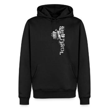 SOUTH TYROL police aigle armoiries cadeau Autriche P - Sweat à capuche Premium bio Homme - noir - Devant - Nico (187cm)
