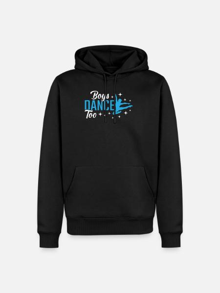Joven bailarín bailarín de ballet danza - Sudadera con capucha prémium ecológica para hombre - negro