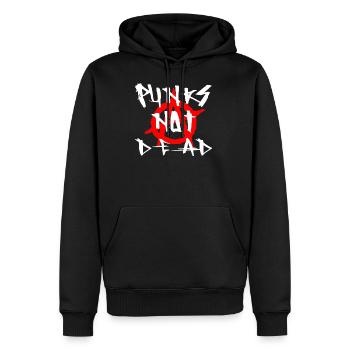 Punk's Not Dead Punker Rock Antichrist Geschenk - Männer Premium Bio Hoodie - Schwarz - Vorne - Nico (187cm)