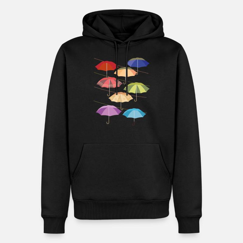 Parapluies Zurich Ouest - Sweat à capuche Premium bio Homme - noir