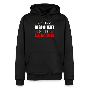 Disponent Beruf Disponenten Geschenk - Männer Premium Bio Hoodie - Schwarz - Vorne - Nico (187cm)