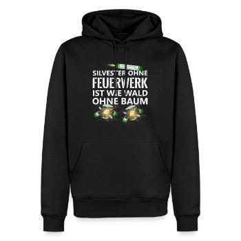 Silvester Feuerwerk Pyro Muss sein - Männer Premium Bio Hoodie - Schwarz - Vorne - Nico (187cm)
