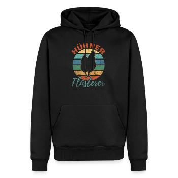 Hühner Flüsterer Huhn Lustig Hühnerstall Geschenk - Männer Premium Bio Hoodie - Schwarz - Vorne - Nico (187cm)