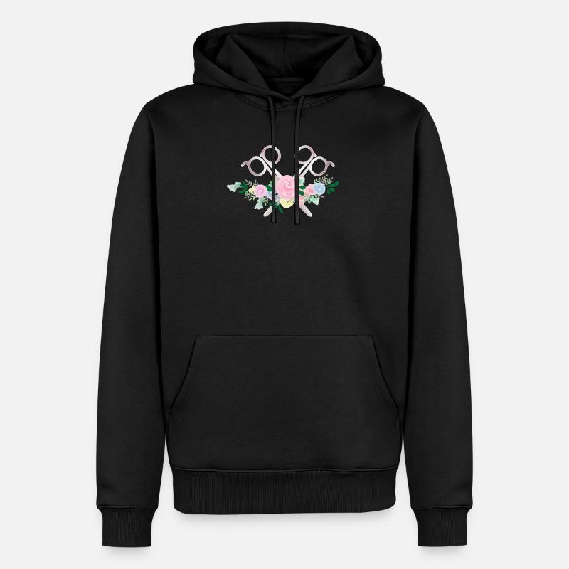 Chemise de coiffeur drôle - Sweat à capuche Premium bio Homme - noir