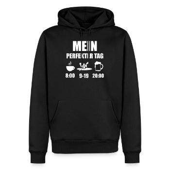 Kanupolo Kanu Polo Kajak Geschenk - Männer Premium Bio Hoodie - Schwarz - Vorne - Nico (187cm)