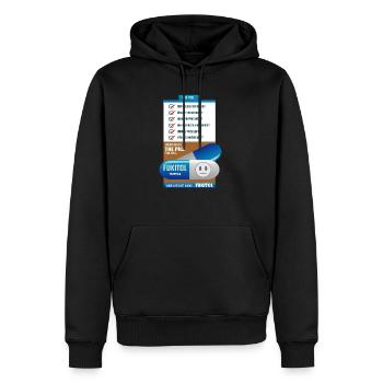 Fukitol Prescription funny physician gift - Men’s Premium Organic Hoodie - black - Front - Nico (187cm)