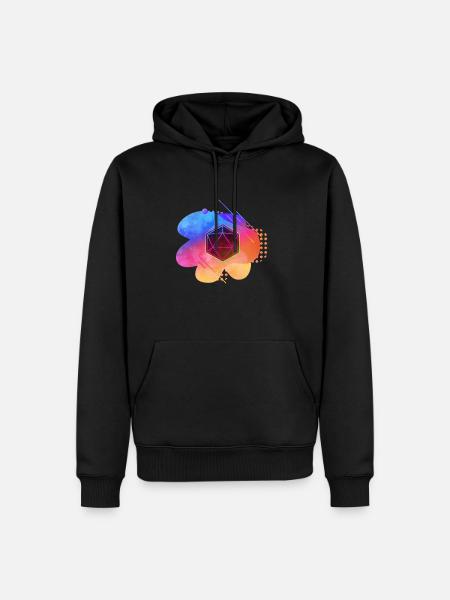 Geschenkidee für Stift und Papier - Männer Premium Bio Hoodie - Schwarz