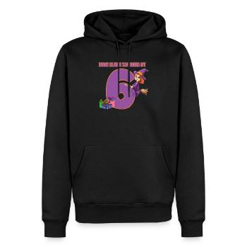 Zauberin Geburtstag - 6 Jahre Geburtstagsfeier - Männer Premium Bio Hoodie - Schwarz - Vorne - Nico (187cm)