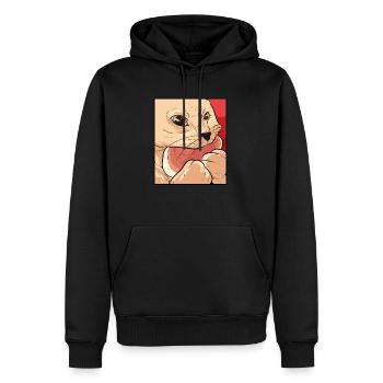Cat Brötchen Lebensmittel Cat Eltern Geschenk - Männer Premium Bio Hoodie - Schwarz - Vorne - Nico (187cm)
