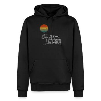 Surfeur Van Kinder Surfing Surfing Van Leben Vi - Sweat à capuche Premium bio Homme - noir - Devant - Nico (187cm)
