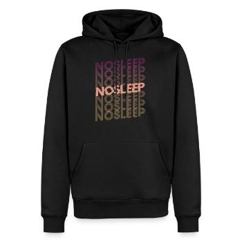 No Sleep Rave Festival EDM Techno Raven Music Goa - Sweat à capuche Premium bio Homme - noir - Devant - Nico (187cm)